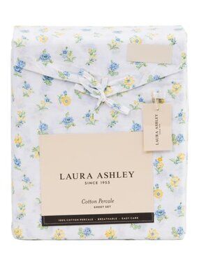 LAURA ASHLEY Cotton Floral Sheet Set